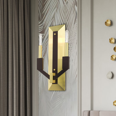 Janine Steel Candle Wall Light