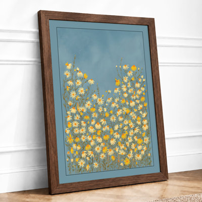 Yellow Daisies Ascending Botanical - Framed Print