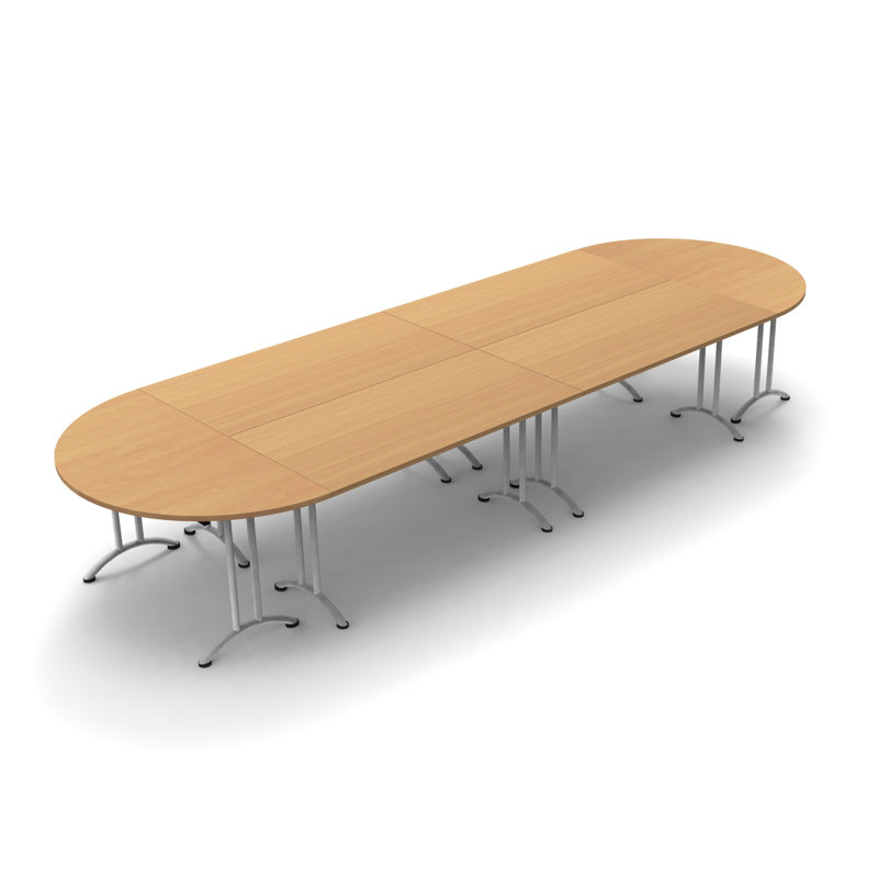 14 Person Conference Meeting Tables Complete Tables Set, Beech