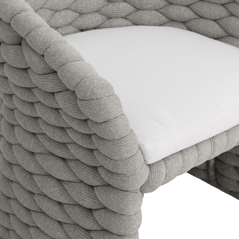 Outdoor Dining Armchair, Nordic Gray
