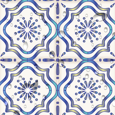 Carreau de mosaïque auto-adhésif en vinyle 6 po