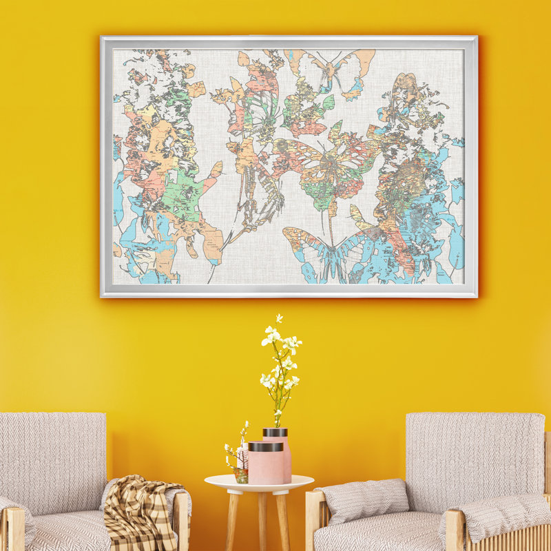 «Flight Plan I», reproduction sur toile encadrée, Argent, H 18,5 po x l 24,5 po x P 1,5 po