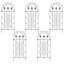 Polston 120cm H x 50cm W Metal Arched Trellis