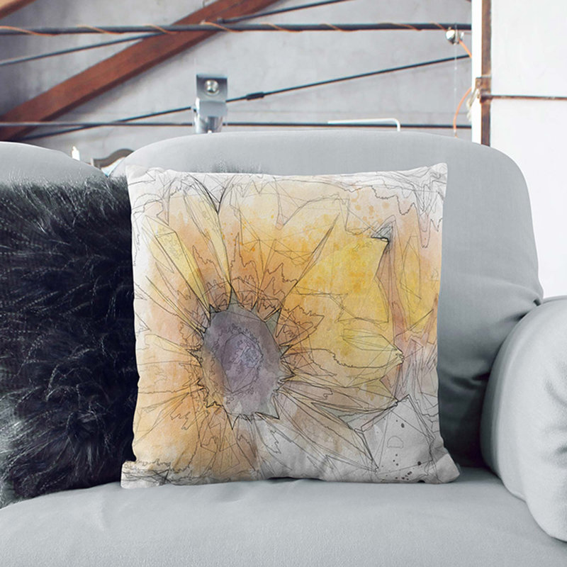 Square Throw Cushion, 55 x 55 cm, White