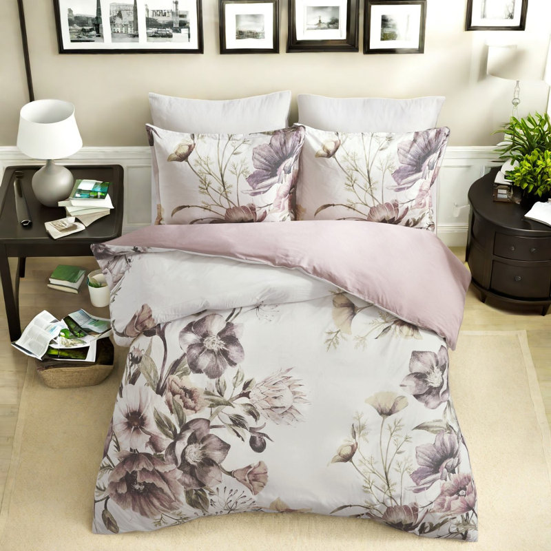 Soft King Cal King Bedding Sets, Cotton Blend Shabby Chic For Home