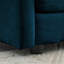 Canapé modulaire rembourré 4 pièces avec causeuse 2 places et 2 repose-pieds, chenille bleue pour plus de confort et de style-233513965