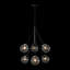 Luminaire suspendu lustre en verre 6 lumières