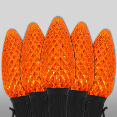 C9 OptiCore Faceted Halloween String Lights 600 " LED Indoor / Outdoor String Lights