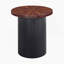 Ensemble de 2 tables d'appoint en cerisier et noir-table basse et table de bout