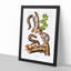 Migratory Squirrels by J.W. Audubon - Picture Frame Painting Print-55739888-55739890