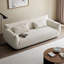 Canapé moderne en tissu blanc minimaliste