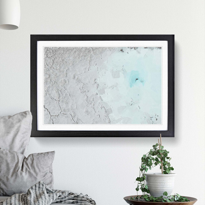 With Your Memories in Abstract - Picture Frame Painting Print, 35cm H x 50cm W x 2cm D, Black