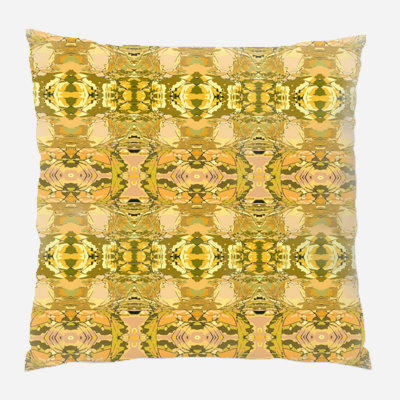 Fabric Ikat Microsuede Reversible Throw Pillow