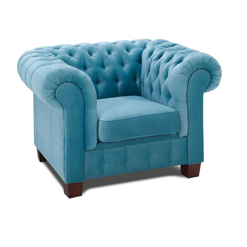 Channel Velvet Chesterfield Chair