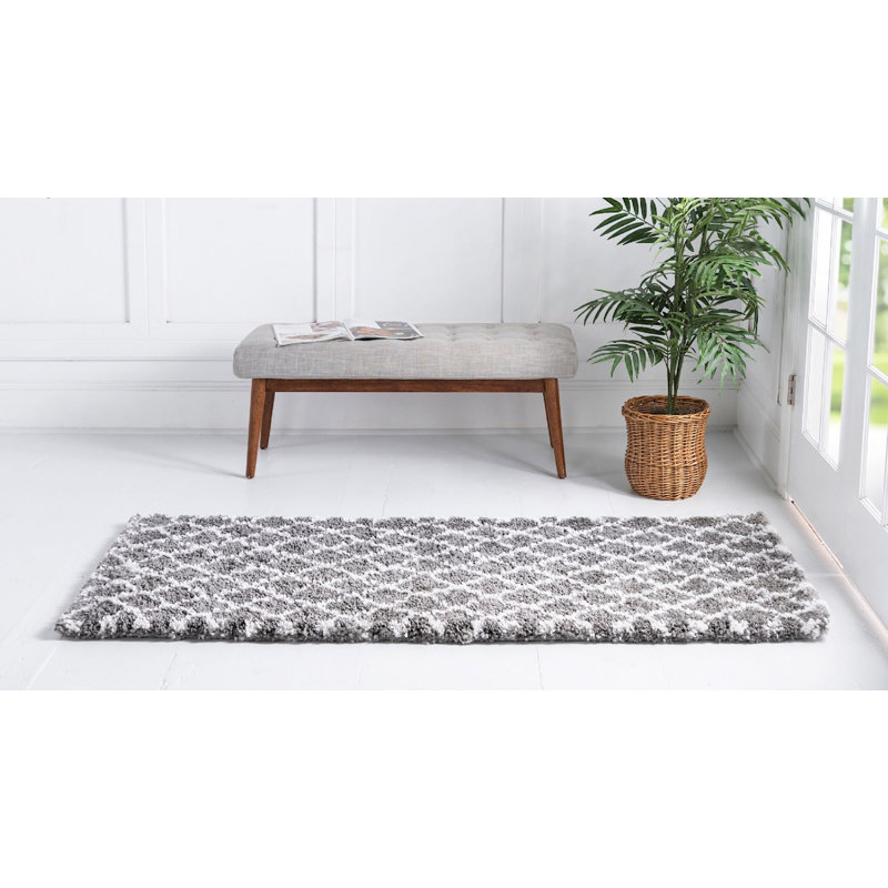 Abdirizak Geometric Indoor Rug, Runner 2'7" x 10'