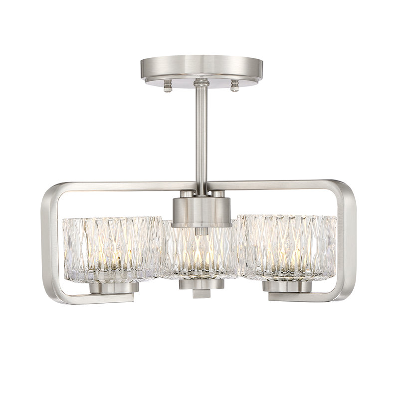 Luminaire suspendu tambour 3 lumières lustre Turnbow