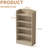 5-Shelf Multi-Functional Modern Wood Bookcase,-1759672750