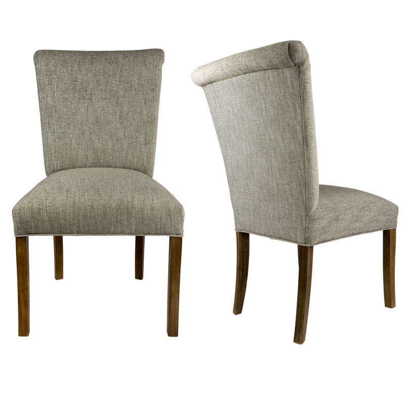 Armannai 18.5'' H Fabric Upholstered Parsons Chair, Platinum Gray