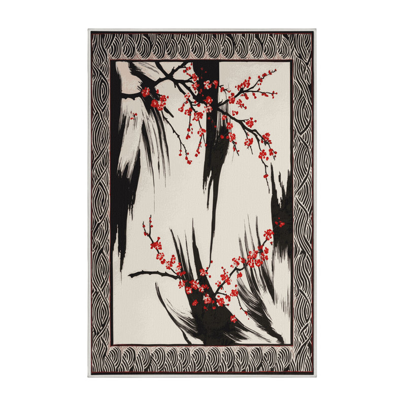 Scarlet Branches Rug, Rectangle 8' x 10'