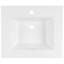21'' x 18'' White Rectangular Vitreous China Drop-in Bathroom Sink with Overflow-101986763