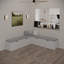 Banc de rangement en L avec coussin