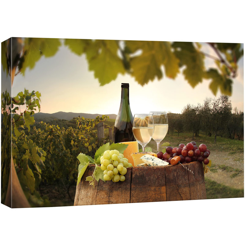 Vin blanc rustique Bevera avec raisins blancs, boissons, cocktails, vignoble, photographie, art moderne, chic, AMOUREUX