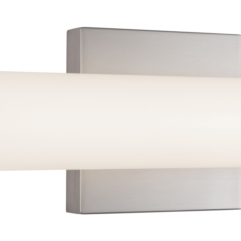 Rico 36-in Black dimmable LED Wall Sconce, Nickel