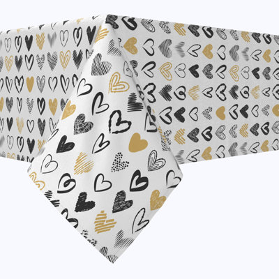 Square Geometric Cotton Twill Tablecloth