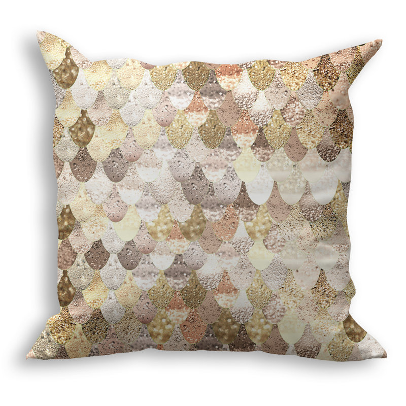 Geometric Outdoor Reversible Throw Pillow, 26" x 26"