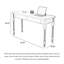 Bureau traditionnel en bois foncé avec rangement à plusieurs tiroirs-1313221520-1313221521