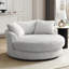 Skyler Upholstered Swivel Armchair-994993776