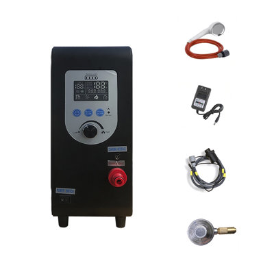 Temperature Controlled Portable Water Heater, Steel Freestanding Outdoor Shower With Detachable Shower Head