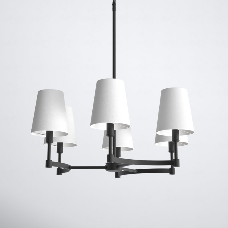 Triton 6-Light Chandelier, Black