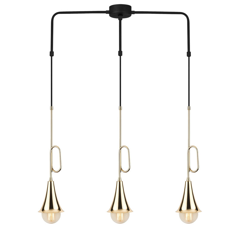 Luminaire suspendu à 3 lumières pour îlot de cuisine Lina
