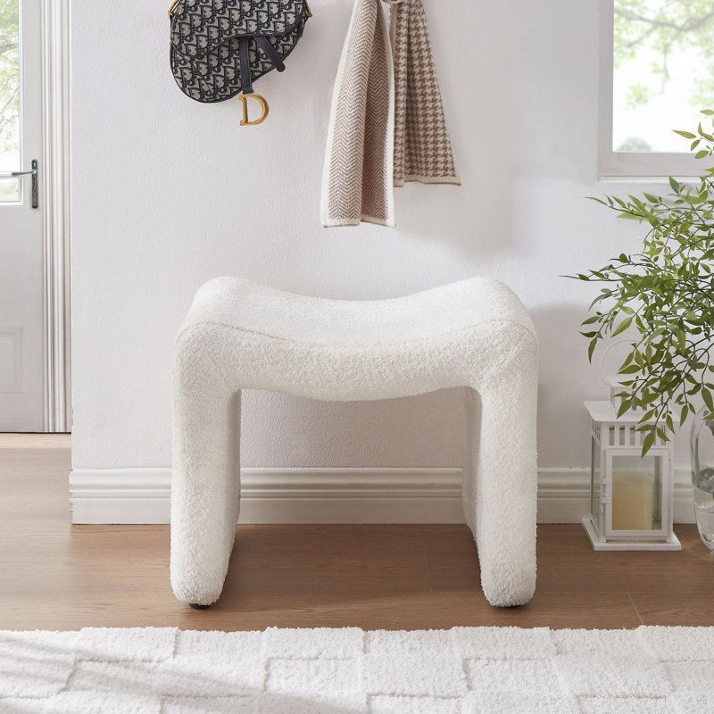 Repose-pieds standard 21,63 po Demacio, Boucle blanche
