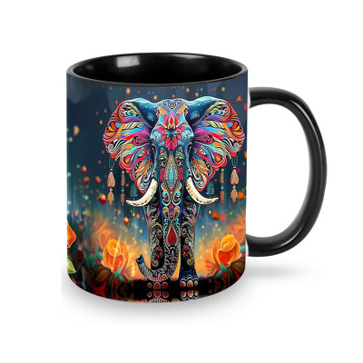 Elephant Coffee Mug Funny Ceramic Tea Cup,11oz