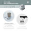 FINE FIXTURES Drain de douche linéaire de 32 pouces, insert et grille 2-en-1, bord arrondi, acier inoxydable de calibre 10, sortie centrale, crépine incluse-126703192