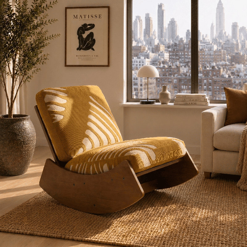 Fauteuil de jeu surdimensionné avec coussin moelleux pour la chambre à coucher et le salon, Jaune