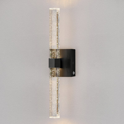 Rechargeable Led Crystal Wall Sconce with Remote Control Included