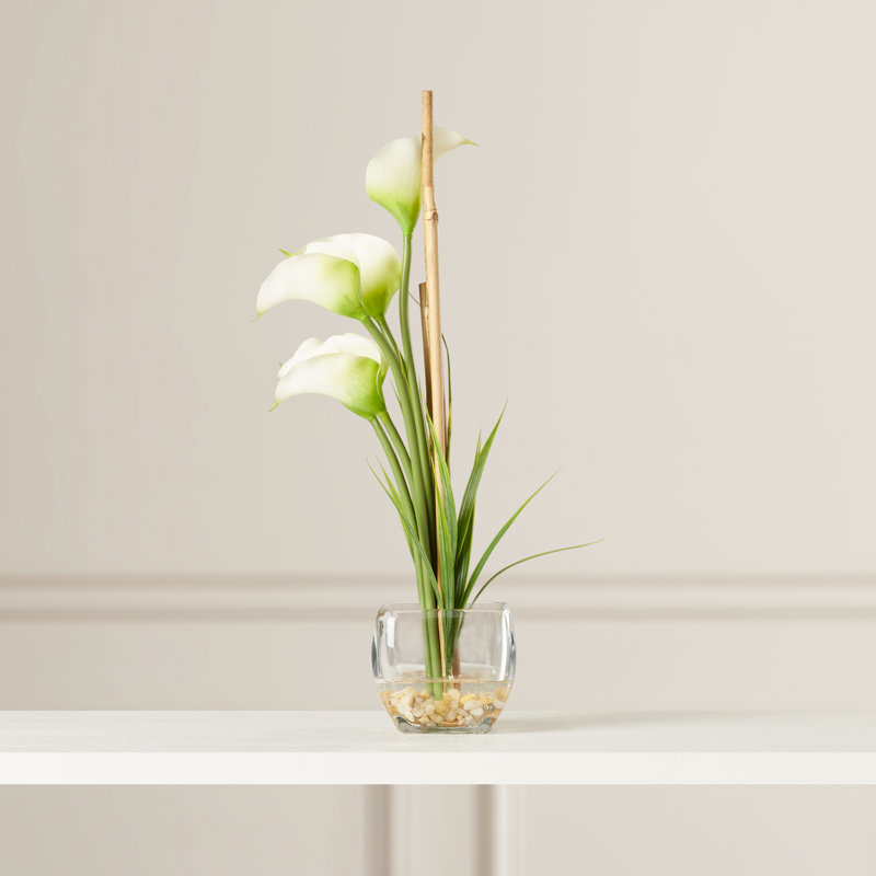 Centre de table Calla Lilies, Crème