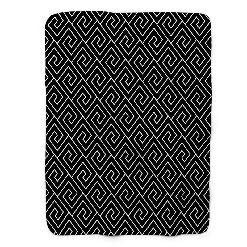 Ivoire foncé - couverture sherpa 1 pièce de qualité supérieure 0185, L 50 po x L 60 po