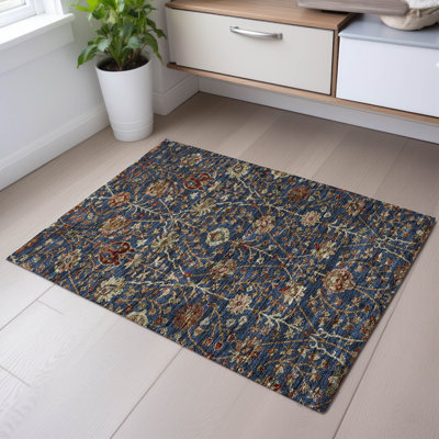Tapis floral lavable à la machine de qualité supérieure Dahl AMF1085