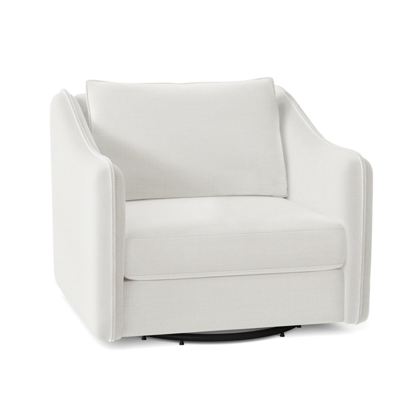 Monterey Outdoor Swivel Lounge Chair, White Linen 6016-000