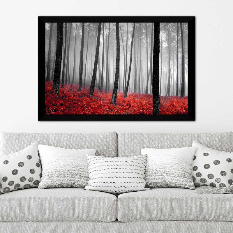 Autumn Woods II par - photographie, H 33,5 po x l 49,5 po x P 1 po, Cadre noir