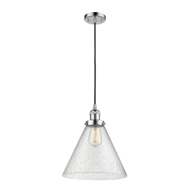 Westbrook 1 - Light Single Pendant, No Bulb Included, Seedy, Polished Chrome