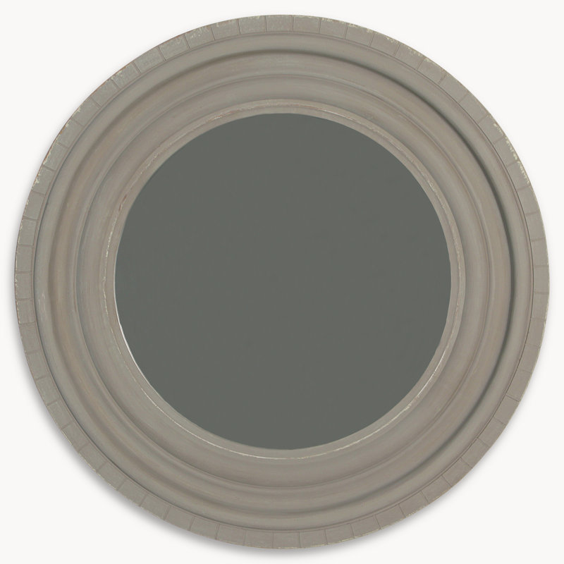Algrange Wood Wall Mirror with Shelves