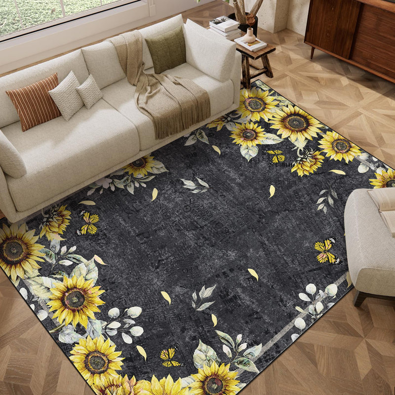 Tapis lavable à la machine Sun Sun, Rectangle 9 pi x 12 pi