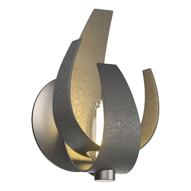 Corona 1 - Light Flush Mounted Sconse, Bronze, 9.7" H x 6.7" W x 5" D
