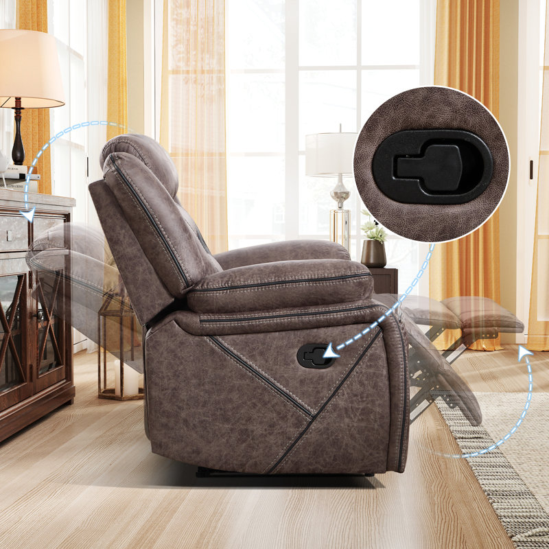 Ensemble de 3 fauteuils inclinables standards Etherine
