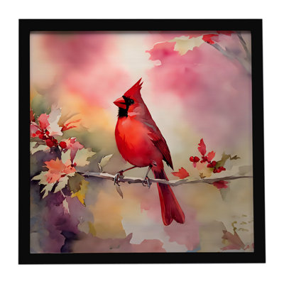 Cardinal Framed Metal Print